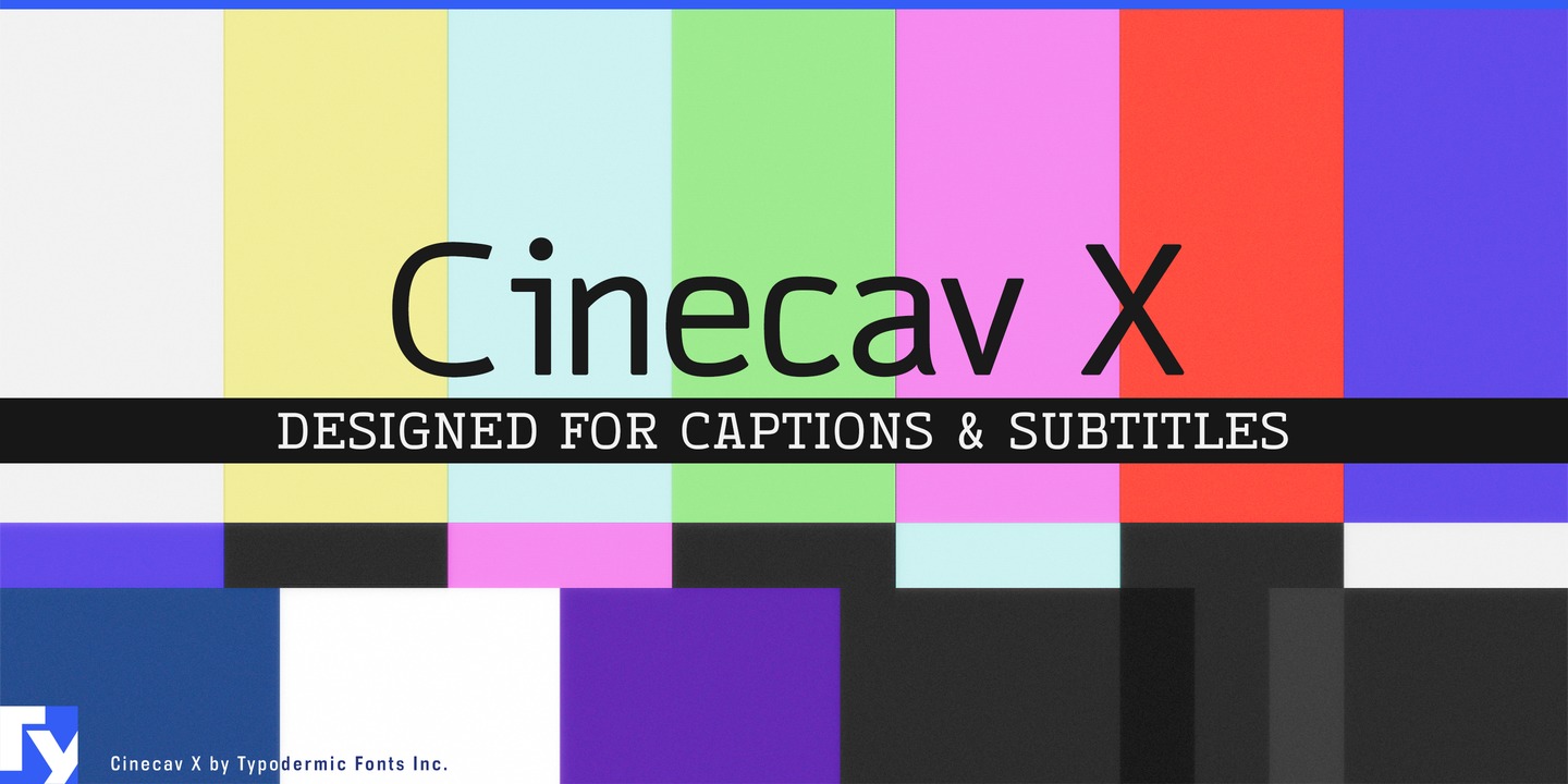 Ejemplo de fuente Cinecav X Type